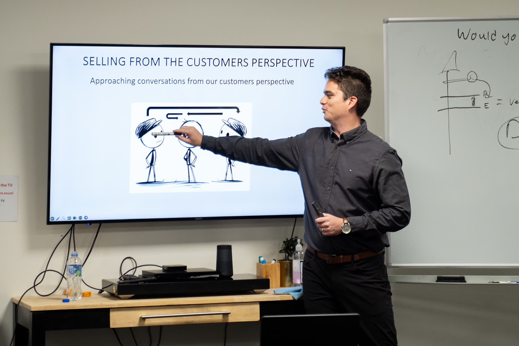 Nathaniel Hart leading a client workshop